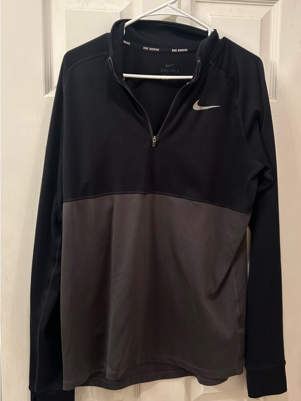 Nike Dri-FIT Half-Zip Pullover - Black & Gray